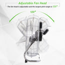 Homiu Floor Fan Air Circulator - Chrome Metal, High-Velocity, 9", 16", 18", 20"