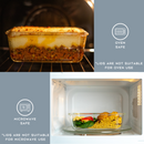 Homiu 9Pcs Glass Storage Food Containers With Lids Airtight Kitchen Meal Prep Containers