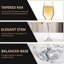 Homiu Napoli Champagne Flutes Set of 6 – 230ml Party Glasses
