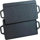 Homiu Cast Iron Griddle Pan – Reversible Grill & Flat Plate