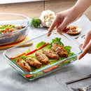 Homiu 2-Piece Glass Casserole Dish Set – Oven & Freezer Safe Bakeware