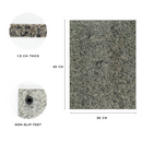 Homiu Natural Granite Chopping Board – Heat Resistant Worktop Protector (40x30x1.5 cm)