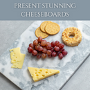 Homiu White Marble Chopping Board – 40x30cm Heat-Resistant