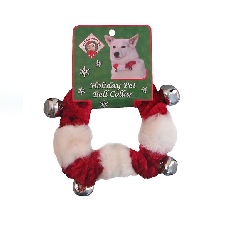 Outward Hound Kyjen Dog Bell Collar Holiday and Christmas Accessories for Dogs, Small