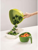 Joseph Joseph Nest Colanders - Green, 23.5 x 22.1 x 13.3 cm