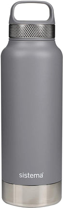 Sistema 1 Litre Stainless Steel Bottle Grey