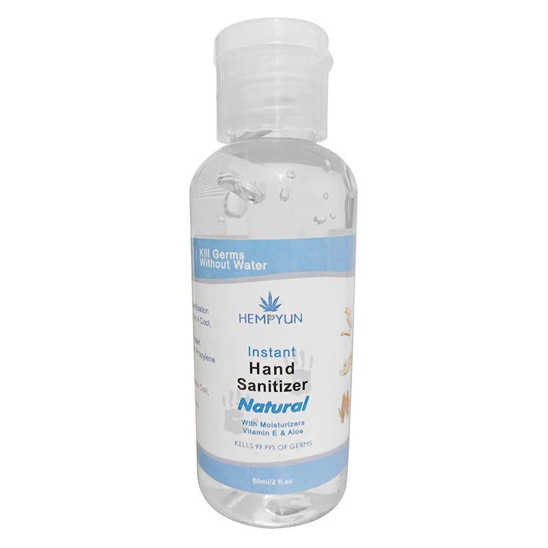 Hand Sanitiser Pack of 6 Gel 70% Alcohol 60 ML Anti-Bacterial Kills 99.9% Bacteria and Germs Pocket Size