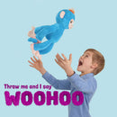 Fingerlings HUGS - BORIS (Blue)- Friendly Interactive Plush Monkey Toy - by WowWee