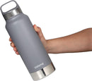 Sistema 1 Litre Stainless Steel Bottle Grey