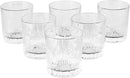 RCR Fire Crystal Gin Water Large Tumblers Glasses, 33 CL, Set of 6