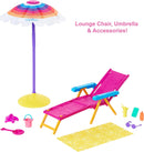 Barbie Malibu Beach Starter Playset Love the Ocean Doll Accessory Set GYG17