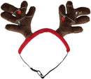 Outward Hound Christmas Holiday Antler Headband, Medium