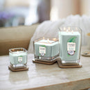 Yankee Candle Elevation Collection with Platform Lid 3-Wick Square Scented Candle, Wax, Shore Breeze, Medium