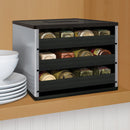 YouCopia Classic SpiceStack 24 Bottle Organizer, Silver, Spice Rack