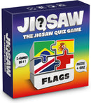 100 PICS Flags Jigsaw Quiz | Family Puzzle + Fun Quiz | 1-8 Players | Large Table Game | 45 Minutes Playing Time