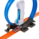 Hot Wheels Track Builder Connectable Loop Launcher Set with Diecast and Mini Toy Car