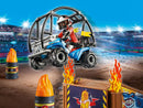 Playmobil Stunt Show 70820 Starter Pack – Quad with Fire Ramp, Toys for Children Ages 4+
