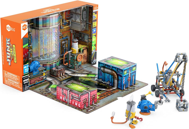 HEXBUG JUNKBOTS Small Factory Habitat Power Sub station, Surprise Toy Playset
