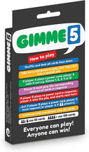 100 PICS GIMME 5, The Count Yourself Lucky Card Game.