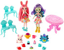 Enchantimals Tasty Tea Party PLAYSET with BREE Bunny & Patter Peacock Dolls