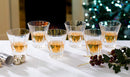 RCR Fluente Crystal Short Whisky Water Tumblers Glasses, 310 ml, Set of 6