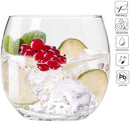 Krosno Water Juice Drinking Glasses | Set of 6 | 410 ML | Harmony Collection