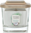 Yankee Candle Elevation Collection with Platform Lid 3-Wick Square Scented Candle, Wax, Shore Breeze, Small