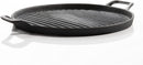 Homiu Round Grey Cast Iron Griddle Plate Frying Enamel Pan Grill BBQ Skillet NEW