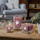 Yankee Candle Wick Square Scented Candle, Wax, Grapevine & Saffron, Medium