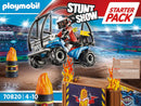 Playmobil Stunt Show 70820 Starter Pack – Quad with Fire Ramp, Toys for Children Ages 4+