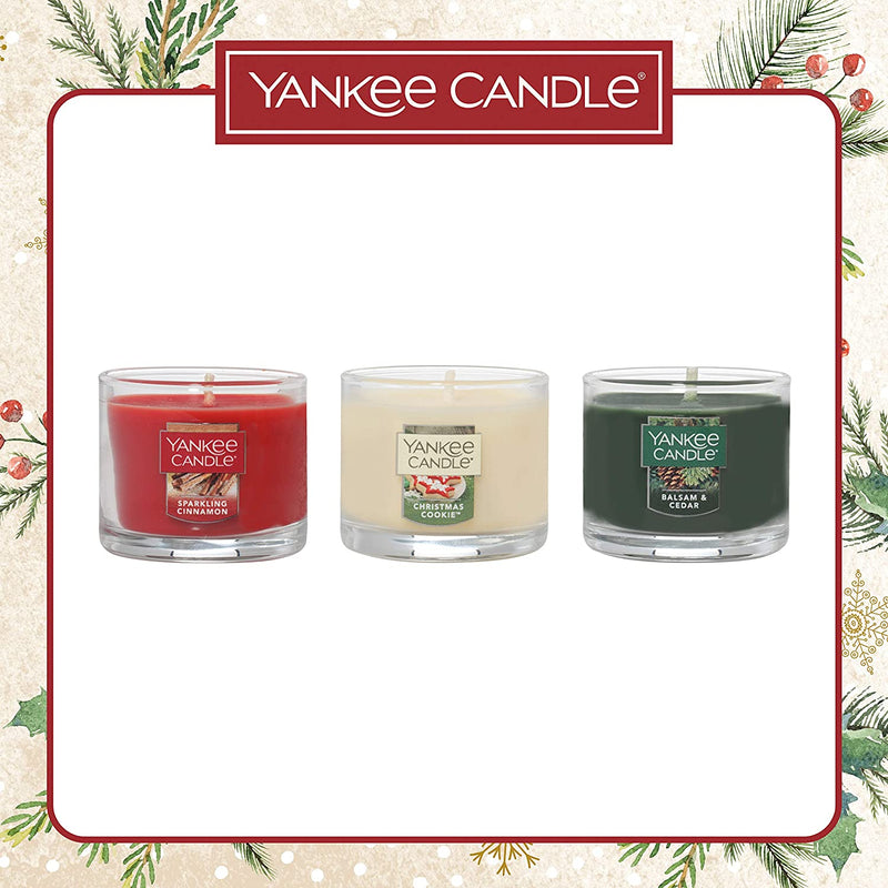 Yankee Candle Gift Set 3 Mini Christmas Scented Candles Magical Christmas Morning Collection