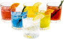 RCR Fire Crystal Gin Water Large Tumblers Glasses, 33 CL, Set of 6