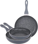 Homiu 3 Piece Non Stick Frying Pan Set, Forged Aluminium Cookware Set Induction