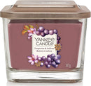 Yankee Candle Wick Square Scented Candle, Wax, Grapevine & Saffron, Medium