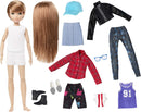 CREATABLE WORLD Deluxe Character Kit Customisable Doll, Creative Play for All Kids 6 Years Old and Up, Copper Straight Hair