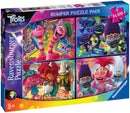 Trolls Ravensburger Puzzle 4 x 100 Bumper Pack