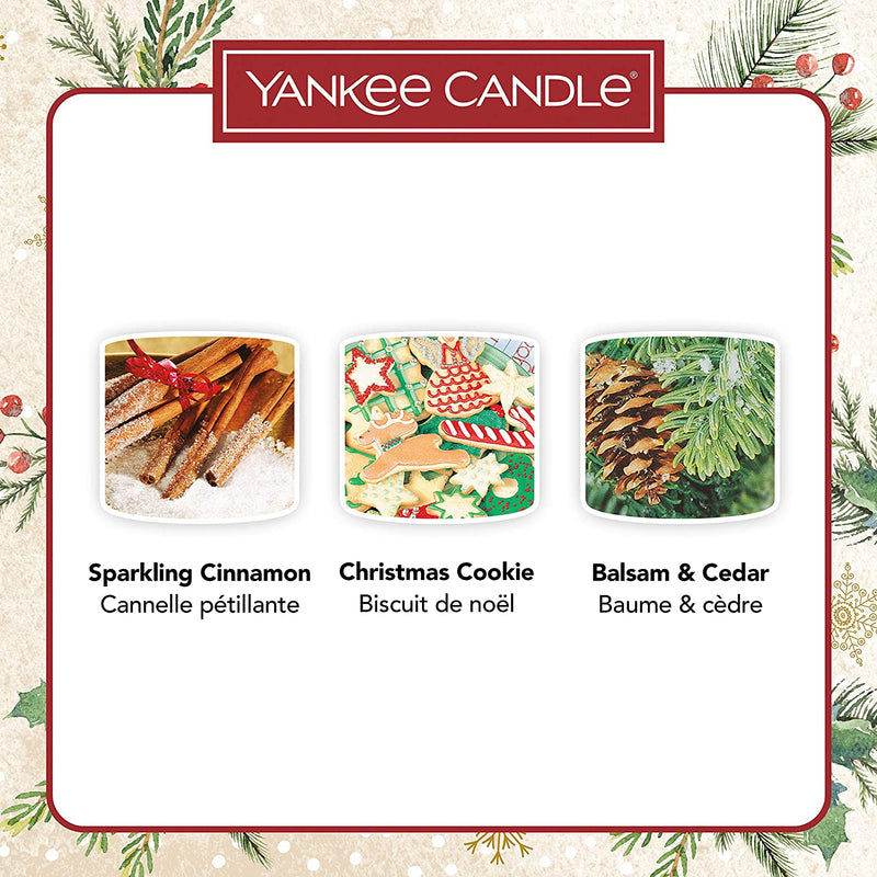 Yankee Candle Gift Set 3 Mini Christmas Scented Candles Magical Christmas Morning Collection