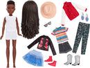 CREATABLE WORLD Deluxe Character Kit Customisable Doll, Creative Play for All Kids 6 Years Old and Up, Black Braided Hair