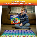 100 PICS Flags Jigsaw Quiz | Family Puzzle + Fun Quiz | 1-8 Players | Large Table Game | 45 Minutes Playing Time