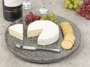 Homiu Granite Chopping Board Round 26 x 26 x 2.5 Centimetres Easy Clean Hard-Wearing Speckle Finish Chop and Dishwasher Safe