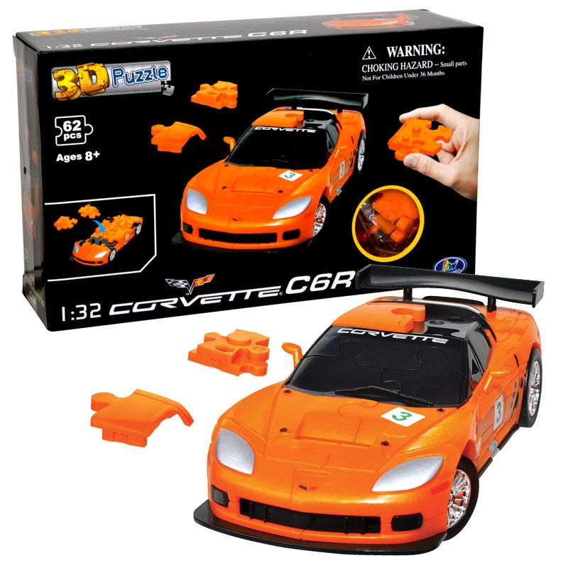 3D Puzzle Corvette Orange