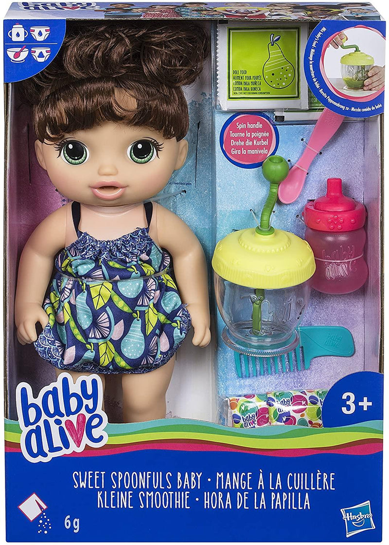 Baby Alive Sweet Spoonfuls Baby Girl Doll Brunette