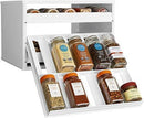 YouCopia Chef's Edition SpiceStack 30-Bottle Organizer with Universal Drawers, White