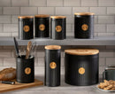 Homiu Metal Black Jar Caddy Organiser, Kitchen Utensil, Storage Pot Holder, Premium