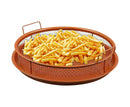 Homiu Round Crisper And Tray Set Non Stick Kitchen Frying Stove Oven Food Copper