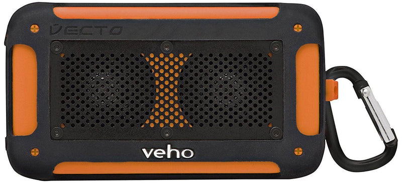 Veho 360 Vecto Mini Wireless Bluetooth Rugged Water Resistant Stereo Speaker(ORANGE)