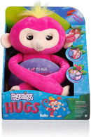 Fingerlings HUGS - Bella (Pink) - Advanced Interactive Plush Baby Monkey Pet - by WowWee