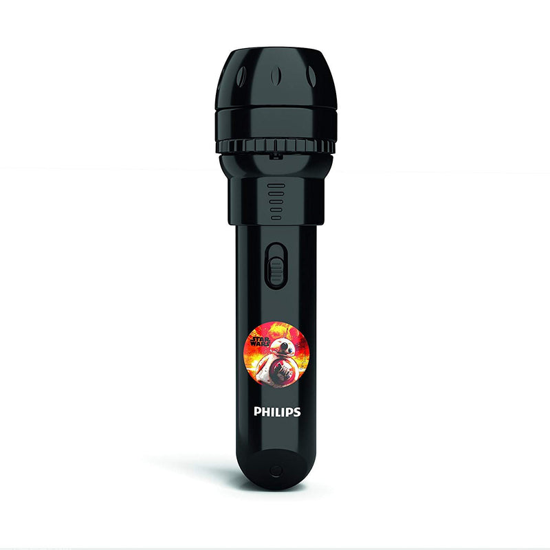 Philips LED Star Wars Episode VIII Children's Projector Torch and Night Light, Synthetics, 0.3 W, Black