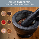 Homiu Granite Pestle and Mortar – 14cm Diameter