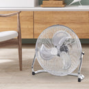 Homiu Floor Fan Air Circulator - Chrome Metal, High-Velocity, 9", 16", 18", 20"